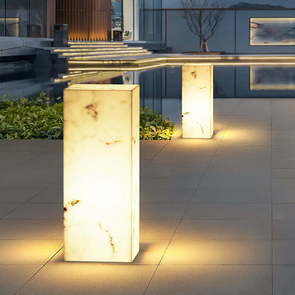 Ferrowelyn Imitation Marble Outdoor Light-Moonnatur