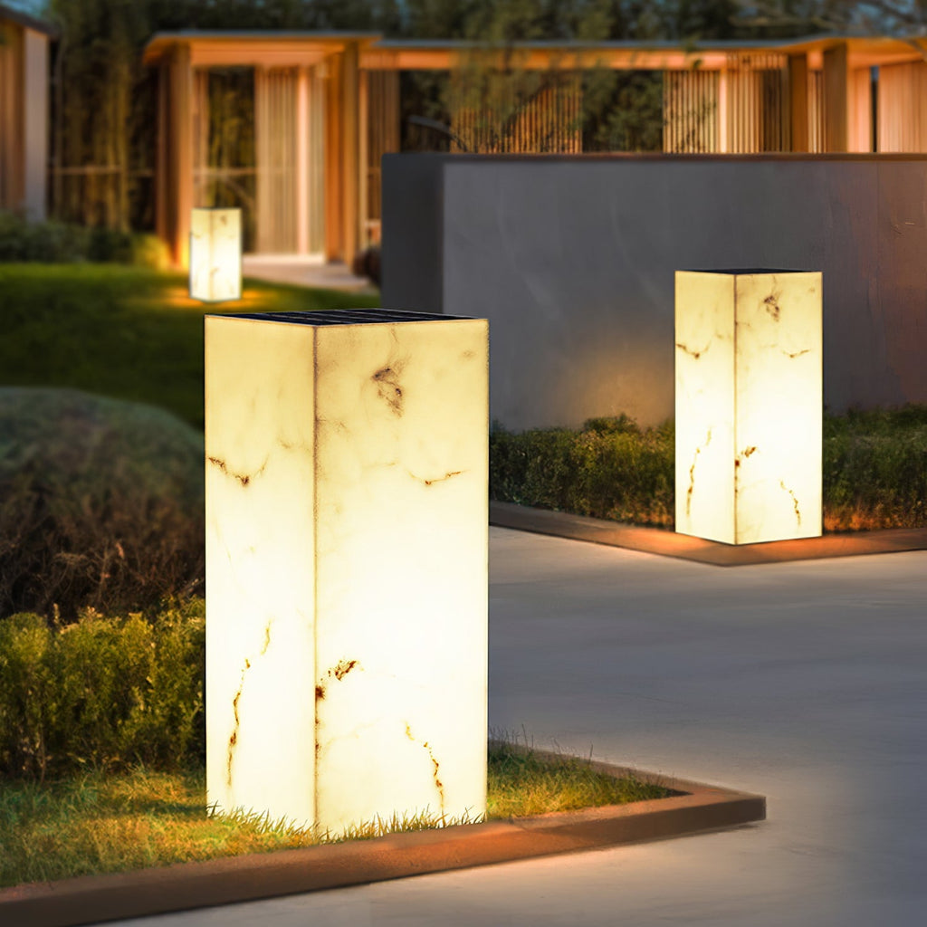 Ferrowelyn Imitation Marble Outdoor Light-Moonnatur