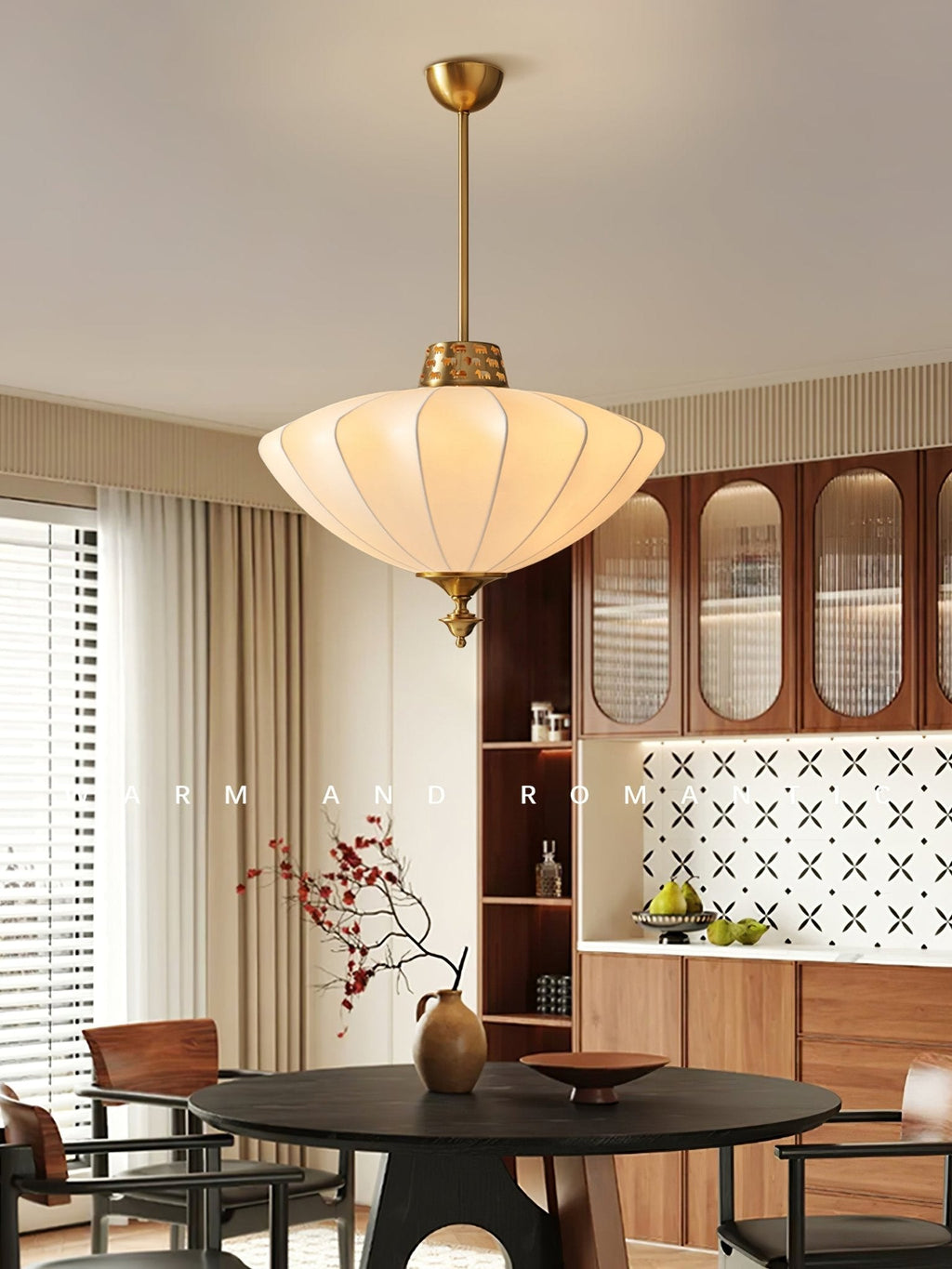 Tovelle Silk Pendant Lamp-Moonnatur