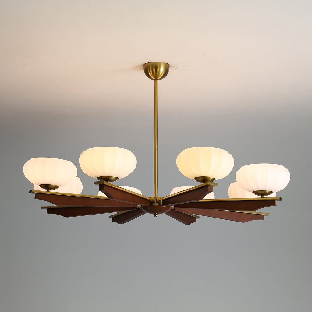 Sernora Wood Chandelier-Moonnatur