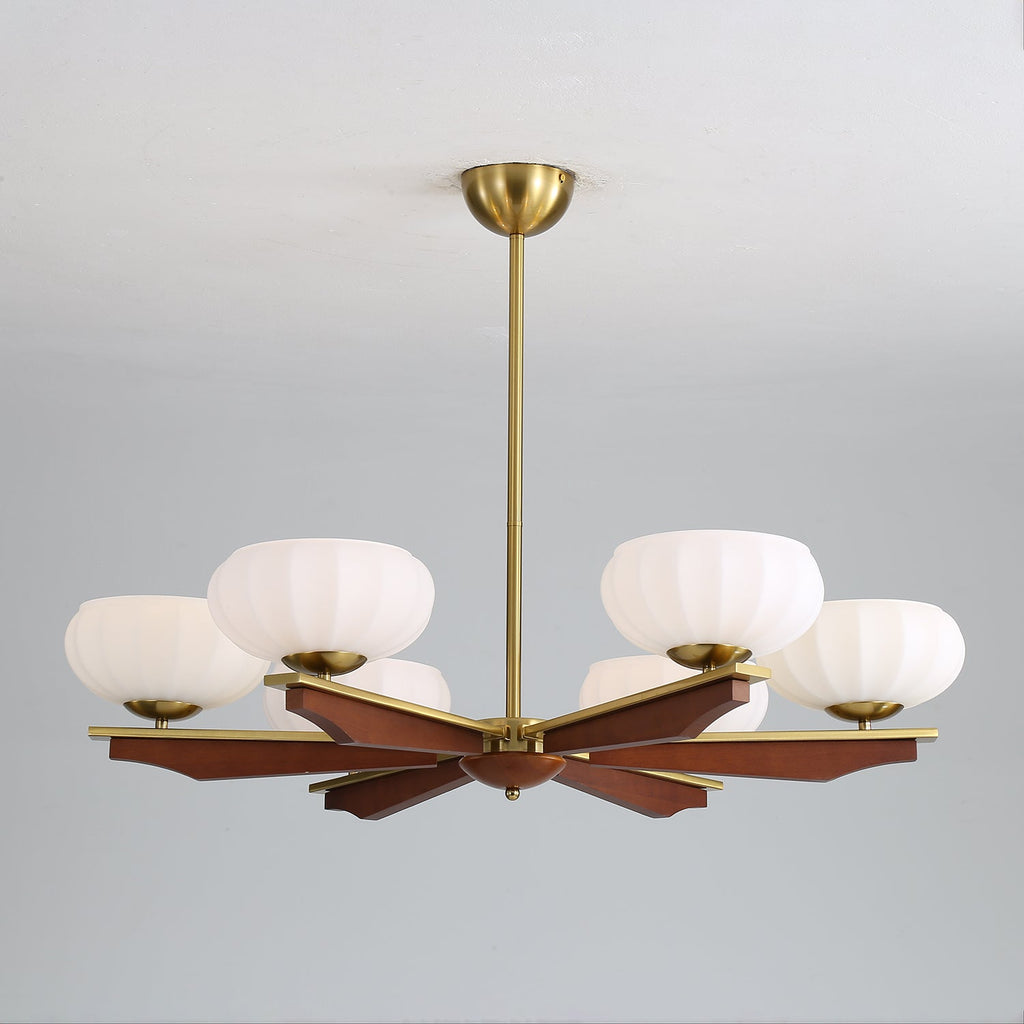 Sernora Wood Chandelier-Moonnatur