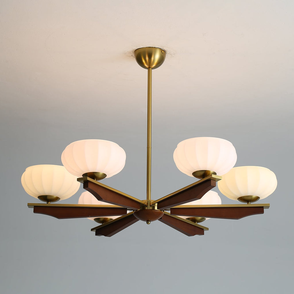 Sernora Wood Chandelier-Moonnatur