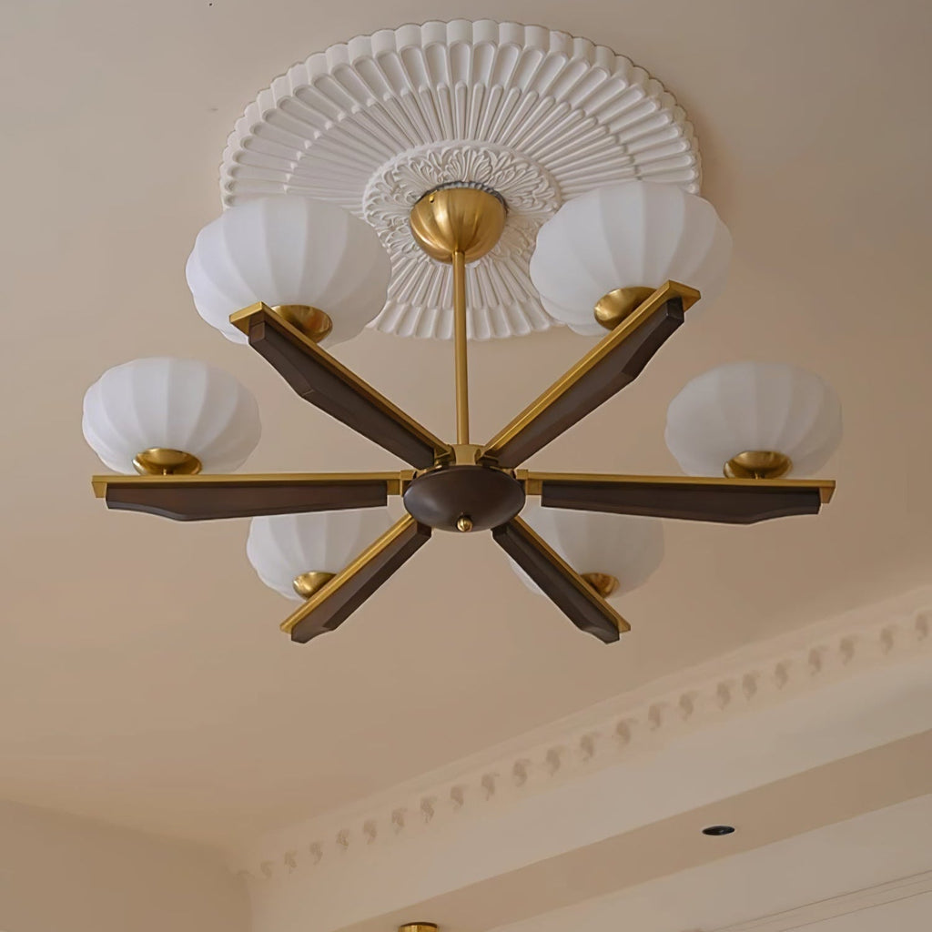Sernora Wood Chandelier-Moonnatur