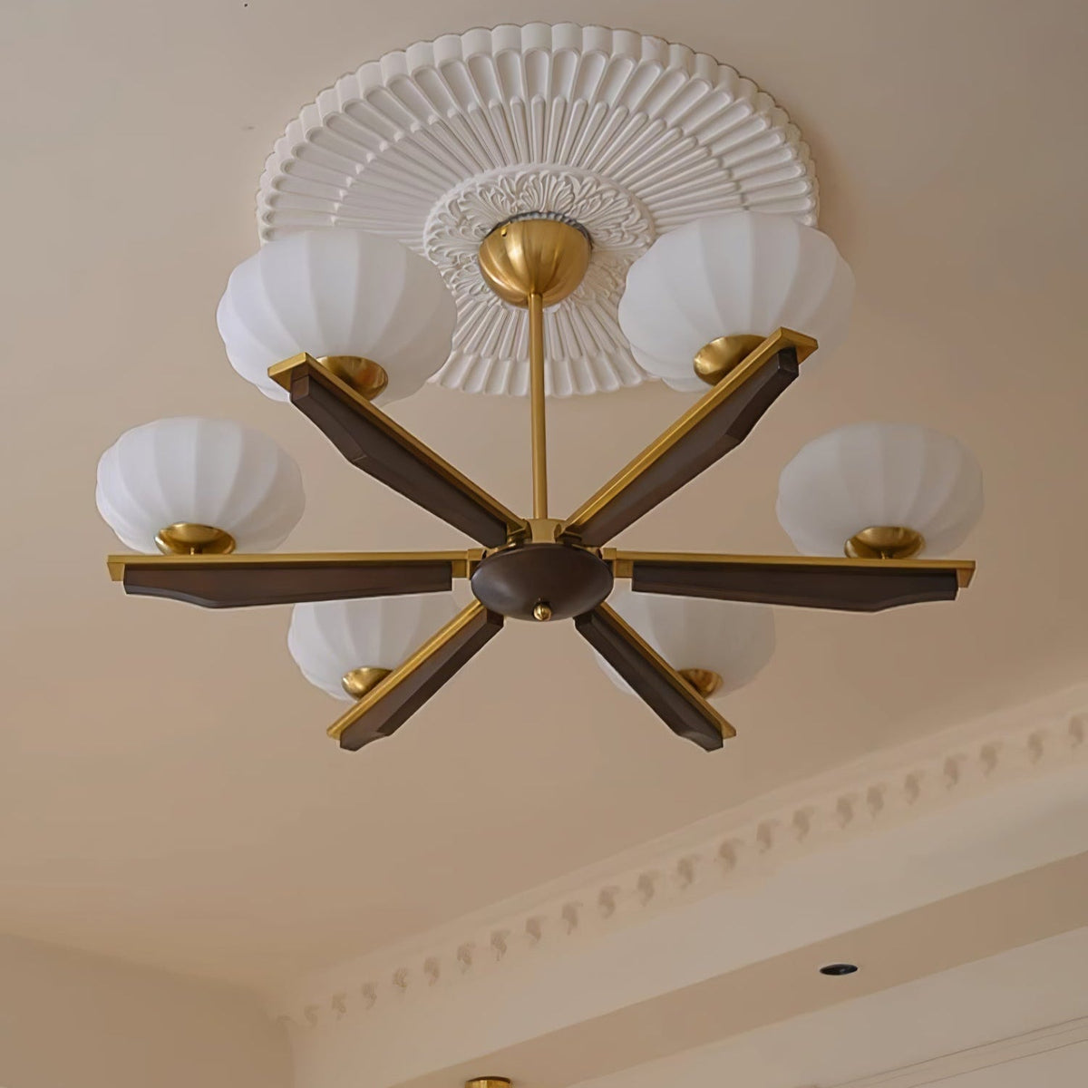 Sernora Wood Chandelier-Moonnatur