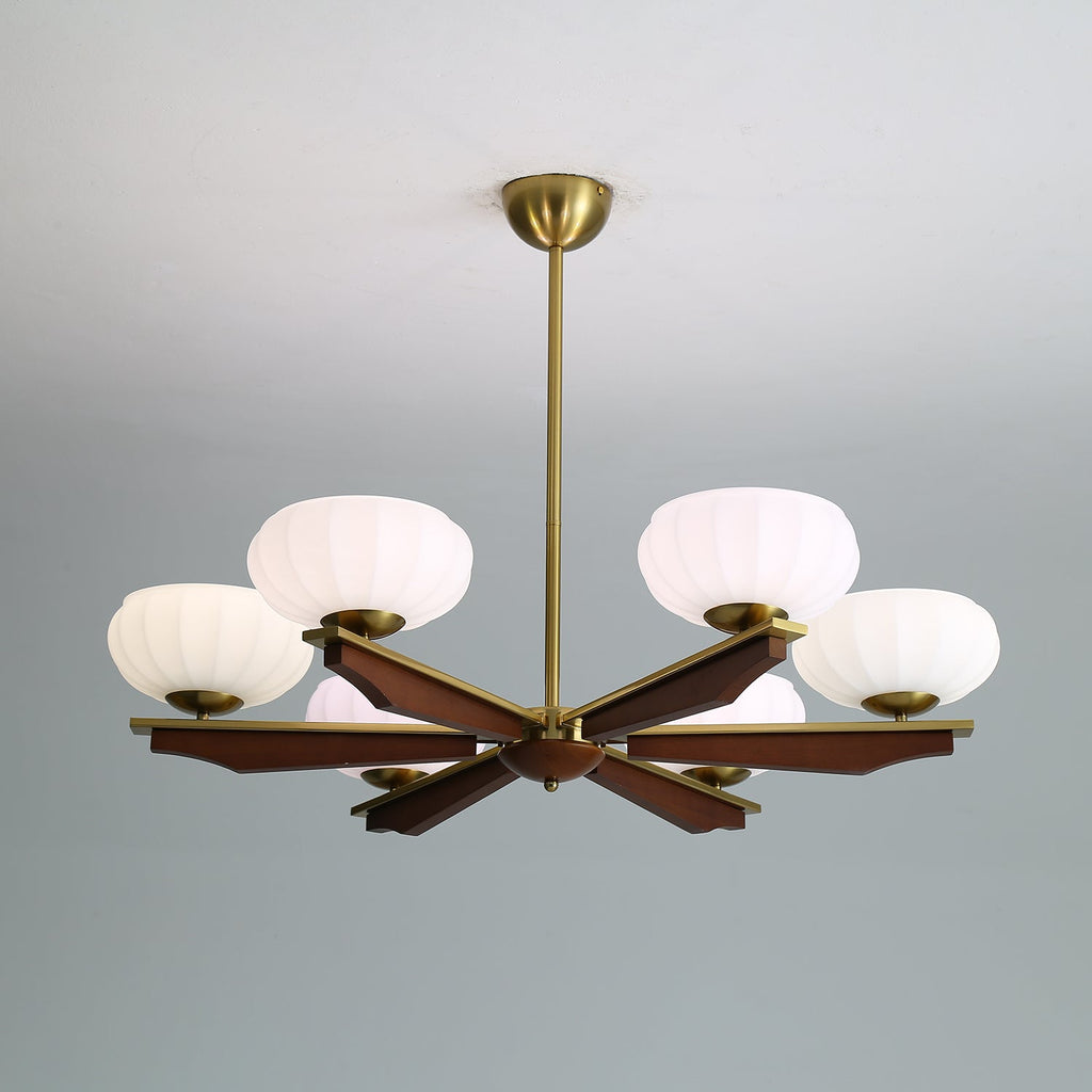 Sernora Wood Chandelier-Moonnatur