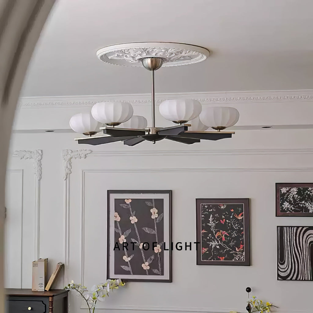 Sernora Wood Chandelier-Moonnatur