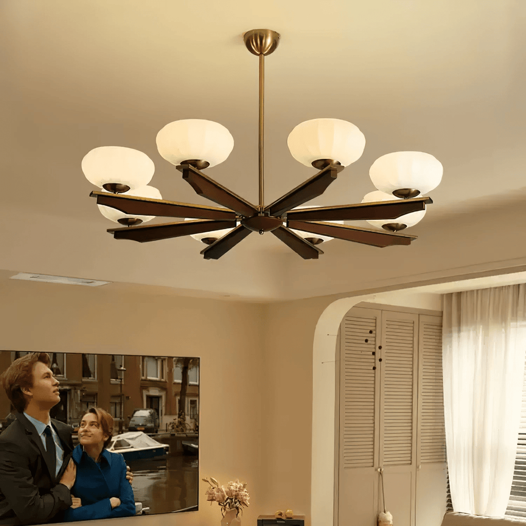 Sernora Wood Chandelier-Moonnatur