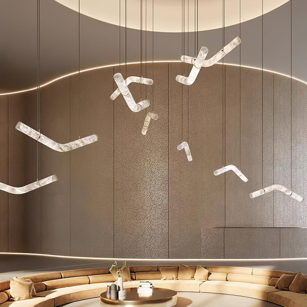 Torrenevia Alabaster Pendant Light-Moonnatur