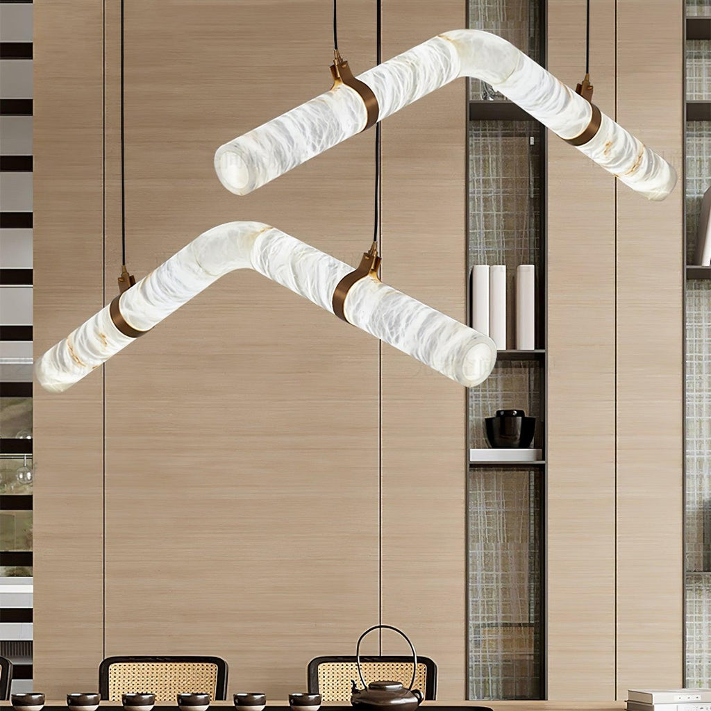 Torrenevia Alabaster Pendant Light-Moonnatur