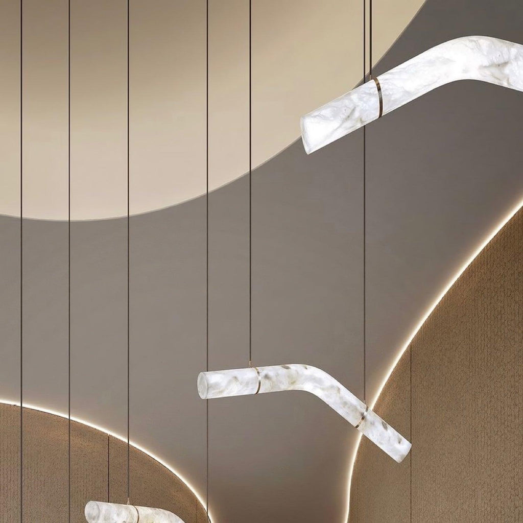 Torrenevia Alabaster Pendant Light-Moonnatur