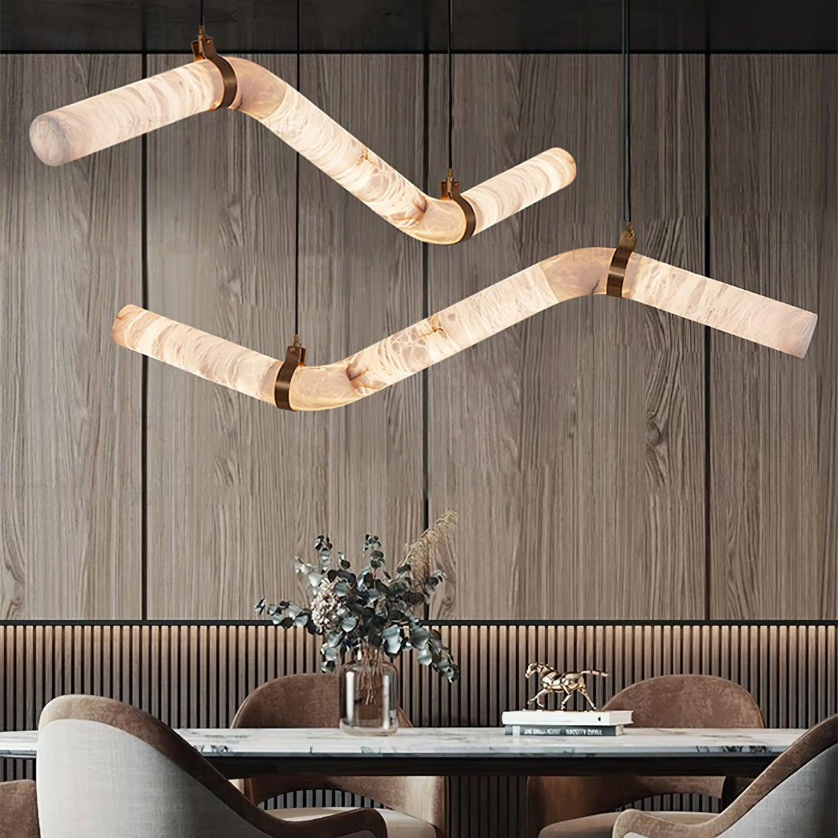 Torrenevia Alabaster Pendant Light-Moonnatur