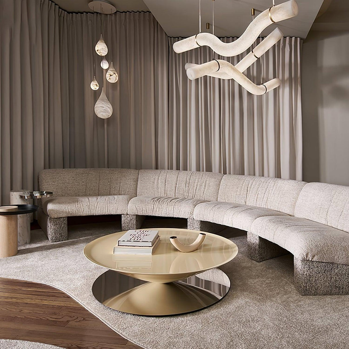 Torrenevia Alabaster Pendant Light-Moonnatur