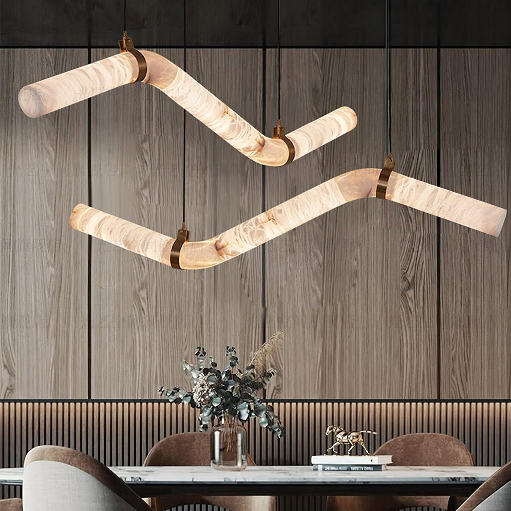 Torrenevia Alabaster Pendant Light-Moonnatur
