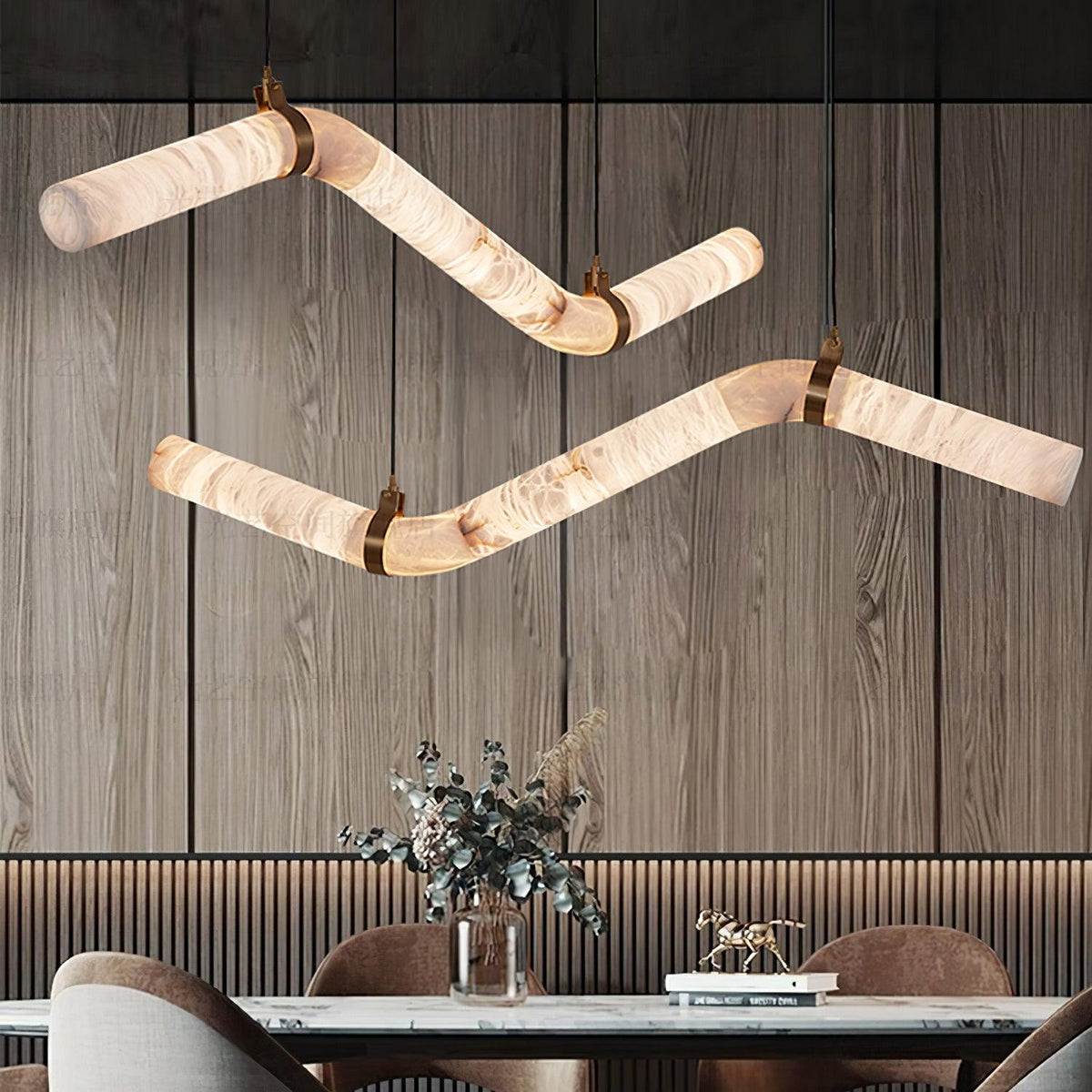 Torrenevia Alabaster Pendant Light-Moonnatur