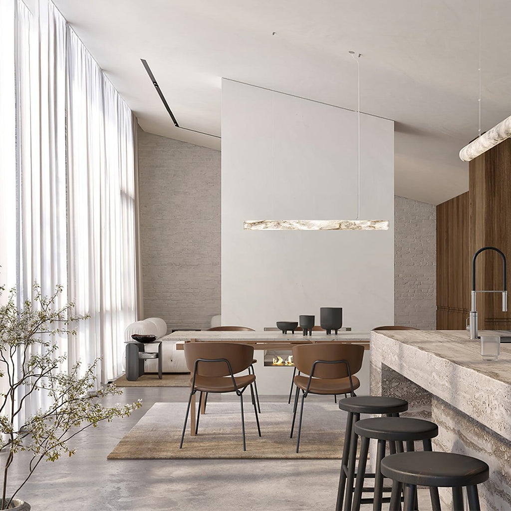 Torrenevia Alabaster Pendant Light-Moonnatur