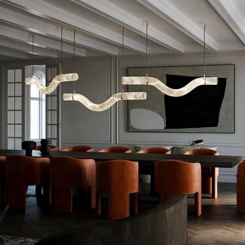 Torrenevia Alabaster Pendant Light-Moonnatur