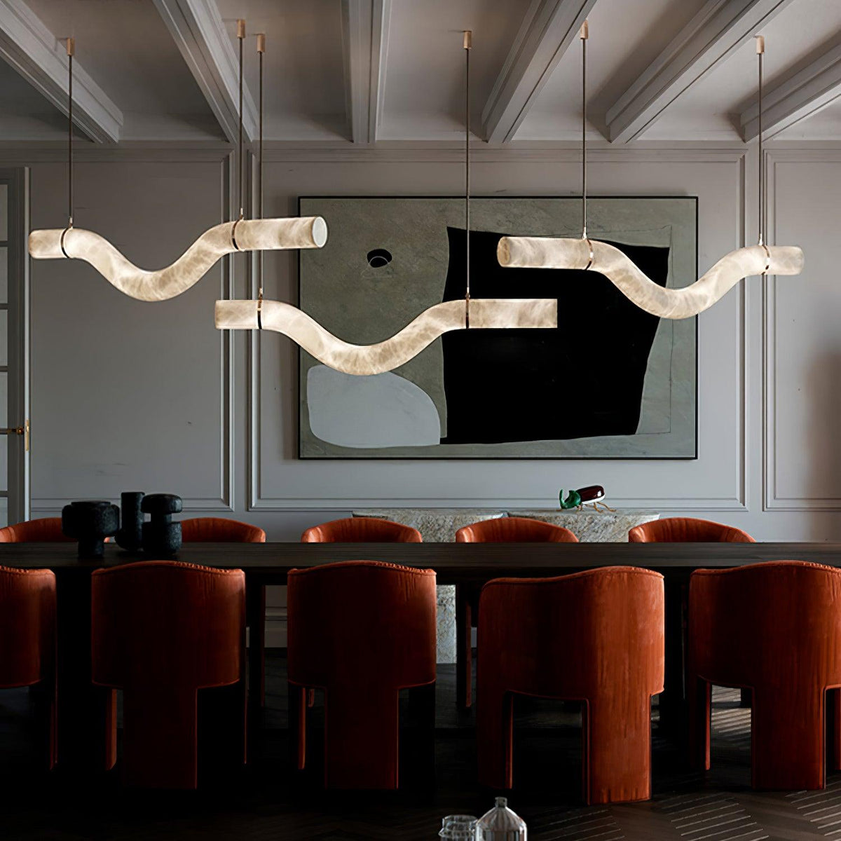 Torrenevia Alabaster Pendant Light-Moonnatur
