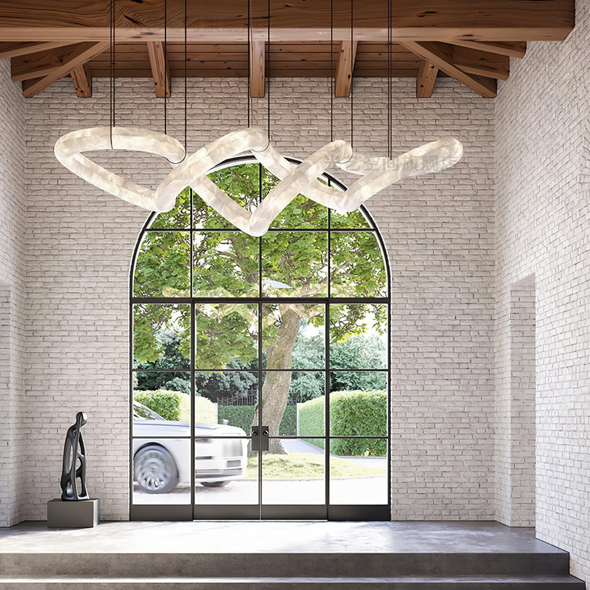 Torrenevia Alabaster Pendant Light-Moonnatur
