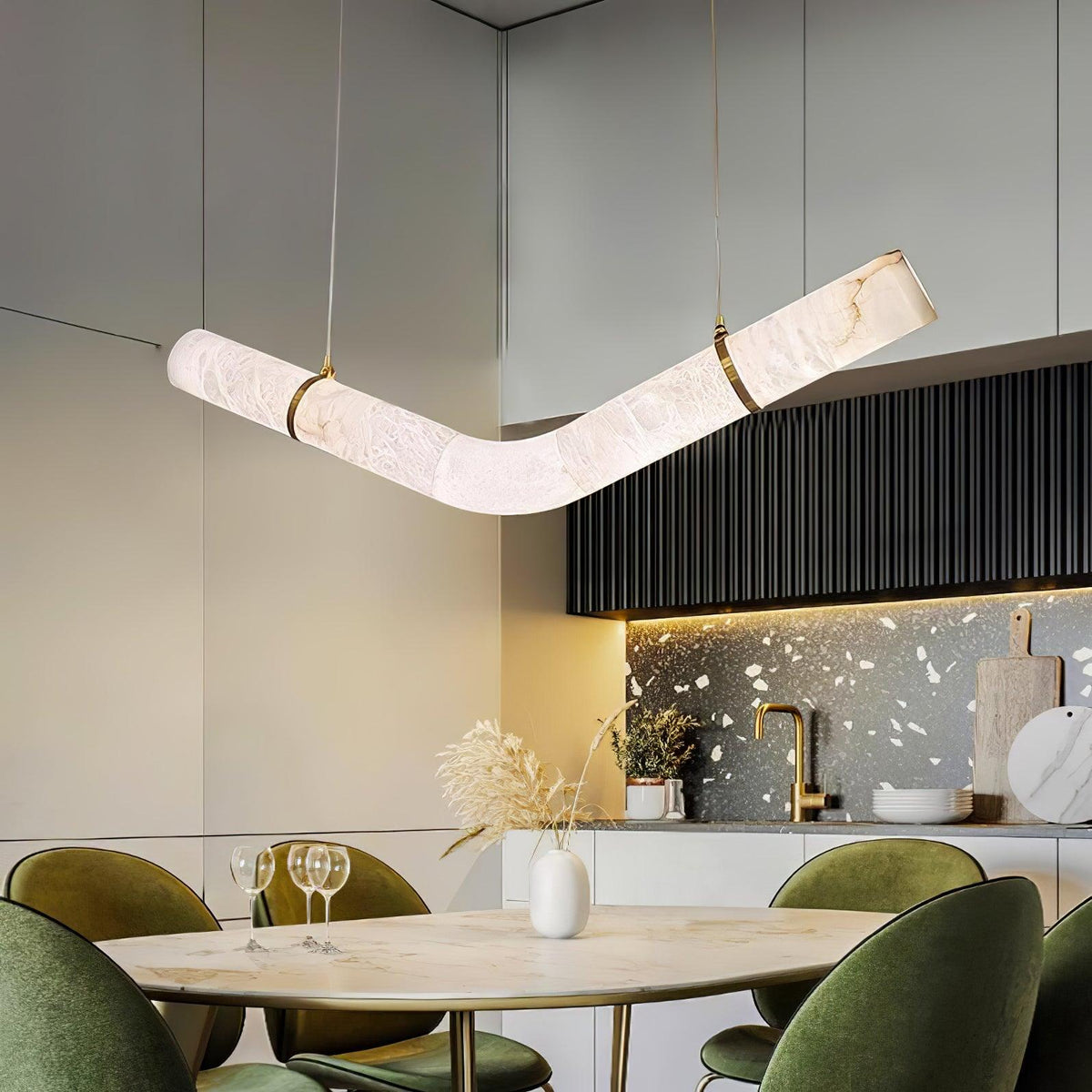Torrenevia Alabaster Pendant Light-Moonnatur