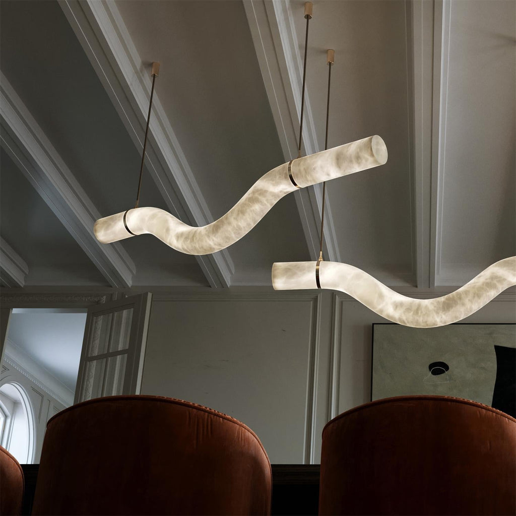 Torrenevia Alabaster Pendant Light-Moonnatur
