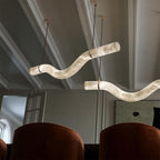 Torrenevia Alabaster Pendant Light-Moonnatur