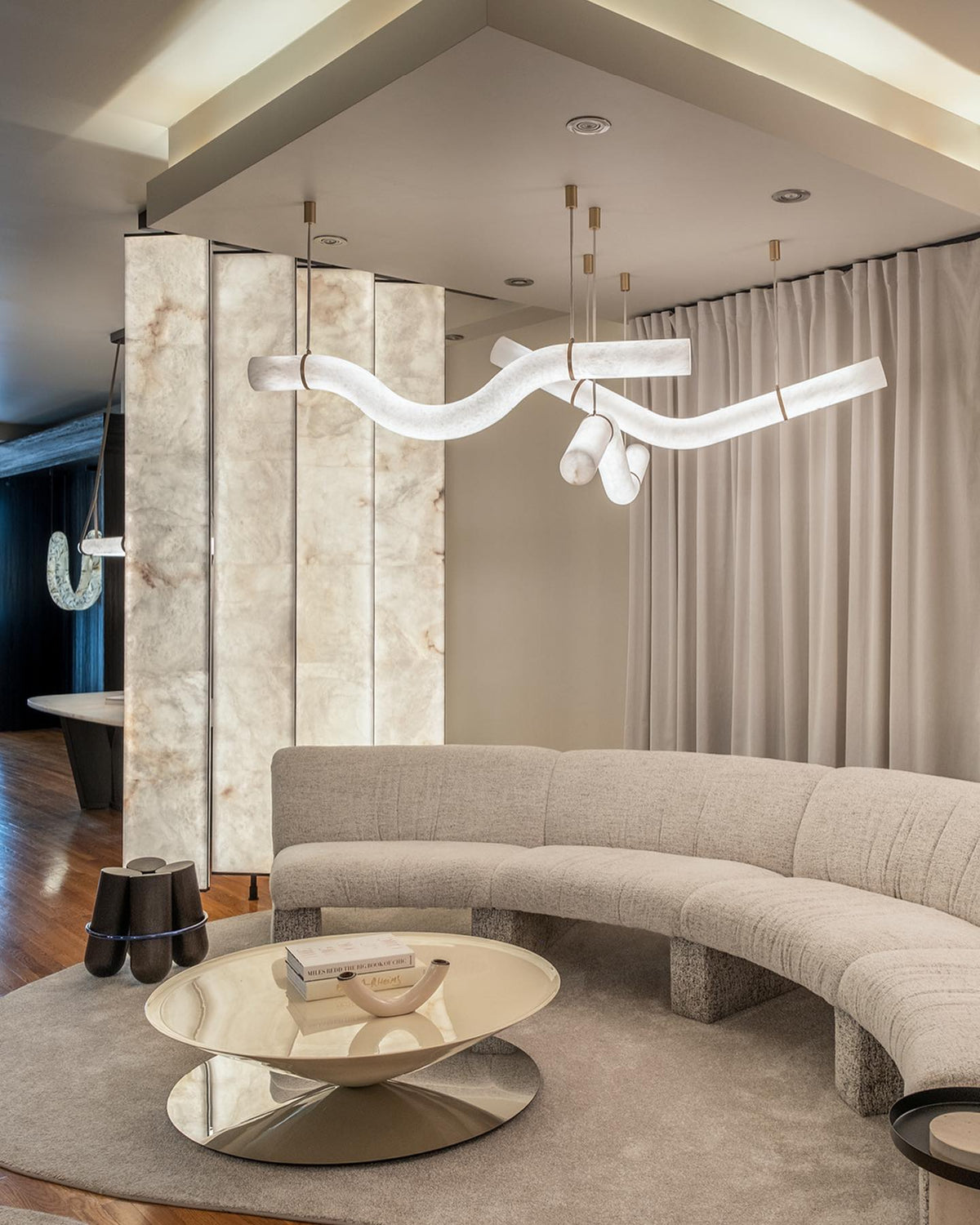 Torrenevia Alabaster Pendant Light-Moonnatur