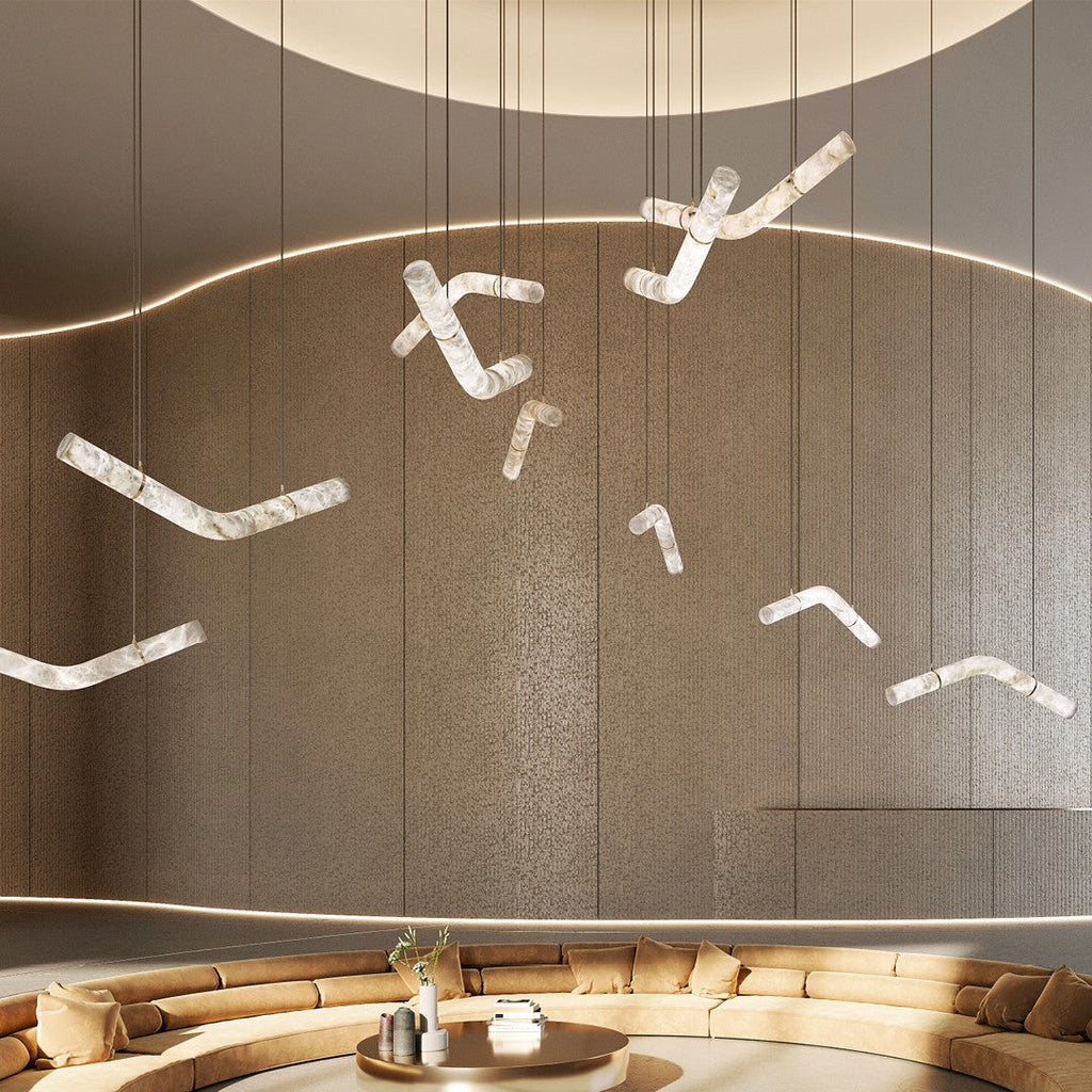 Torrenevia Alabaster Pendant Light-Moonnatur