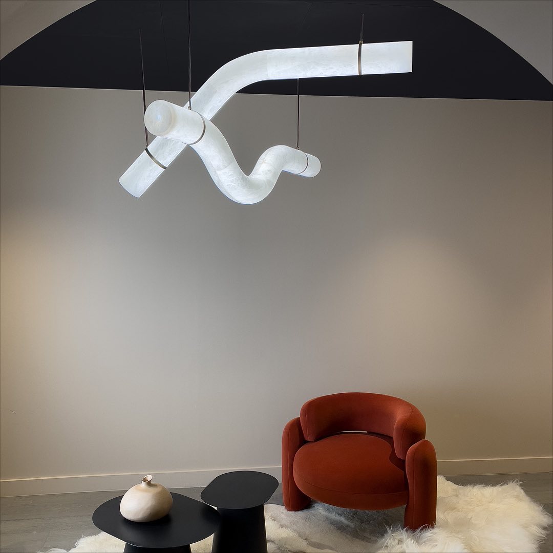 Torrenevia Alabaster Pendant Light-Moonnatur