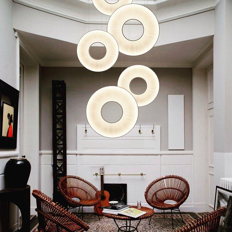 Milrenis Fabric Pendant Light-Moonnatur