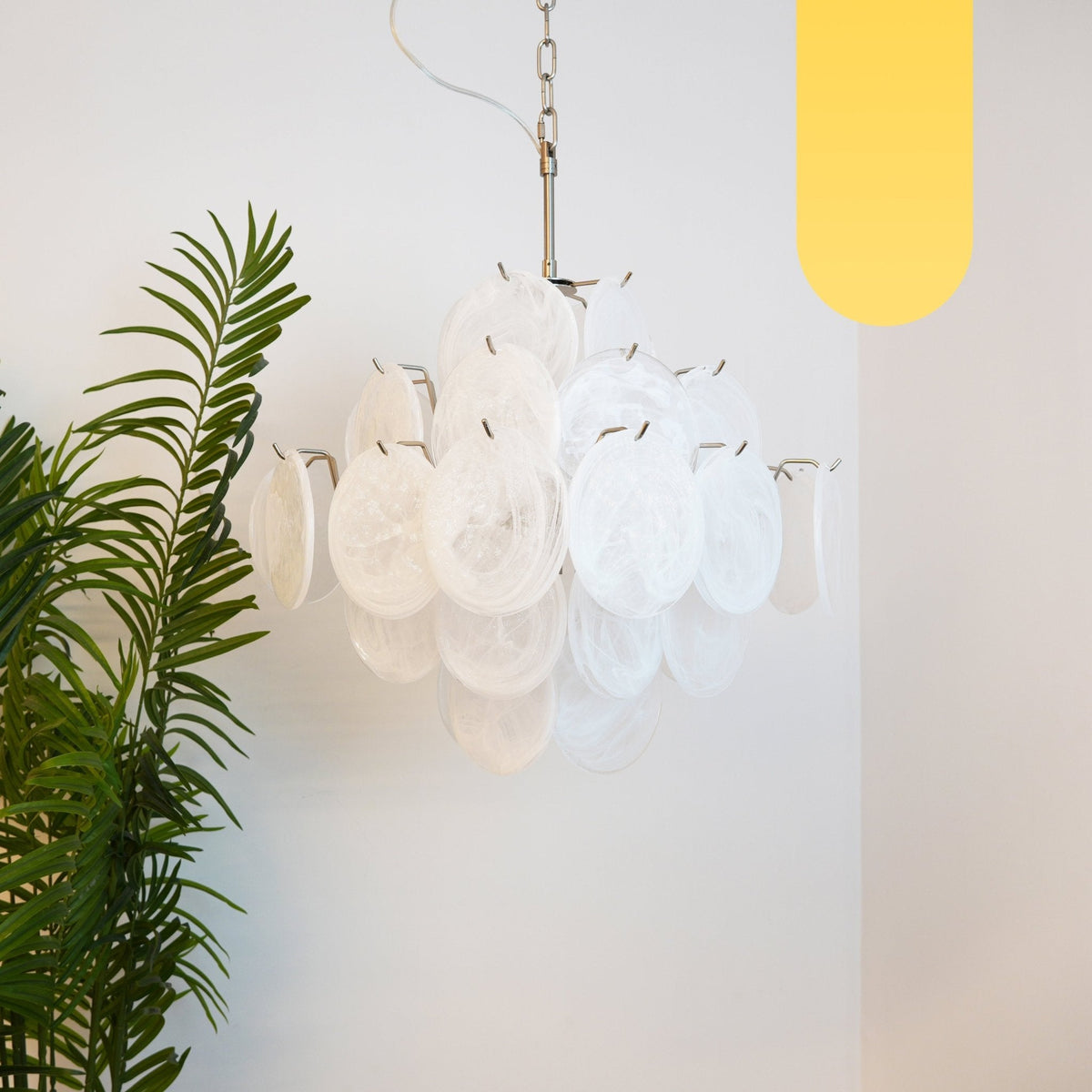 Larenbrook Glass Chandelier-Moonnatur
