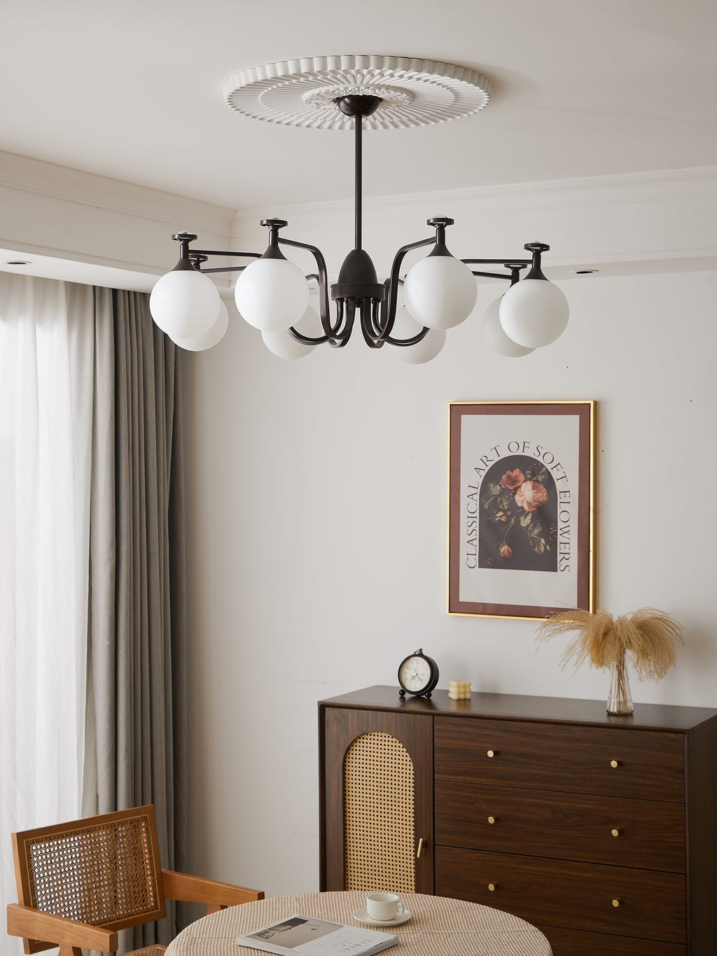 Perenia Glass Chandelier-Moonnatur