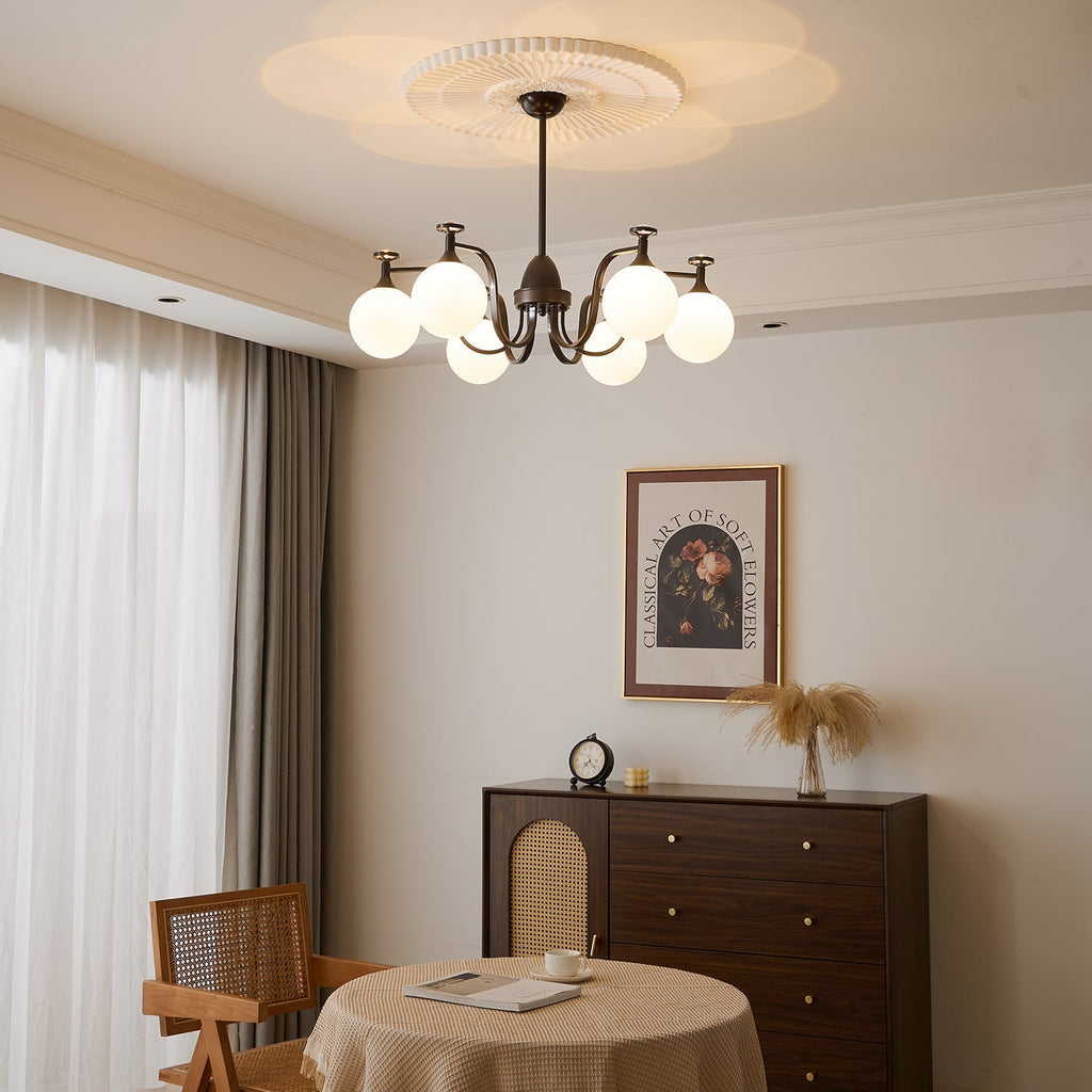 Perenia Glass Chandelier-Moonnatur