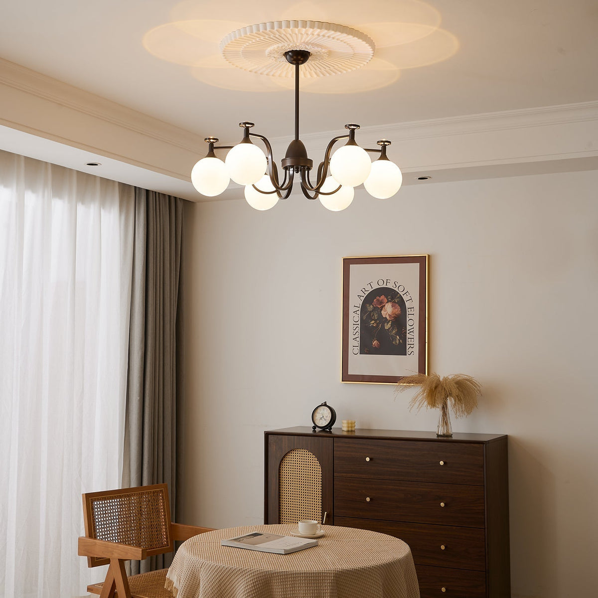 Perenia Glass Chandelier-Moonnatur