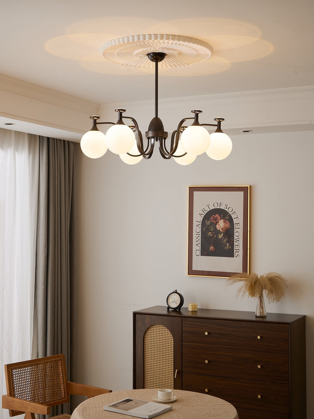 Perenia Glass Chandelier-Moonnatur