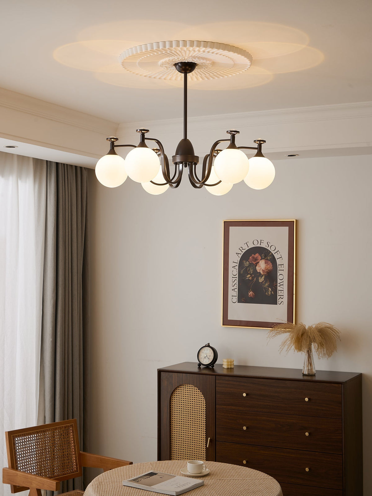 Perenia Glass Chandelier-Moonnatur