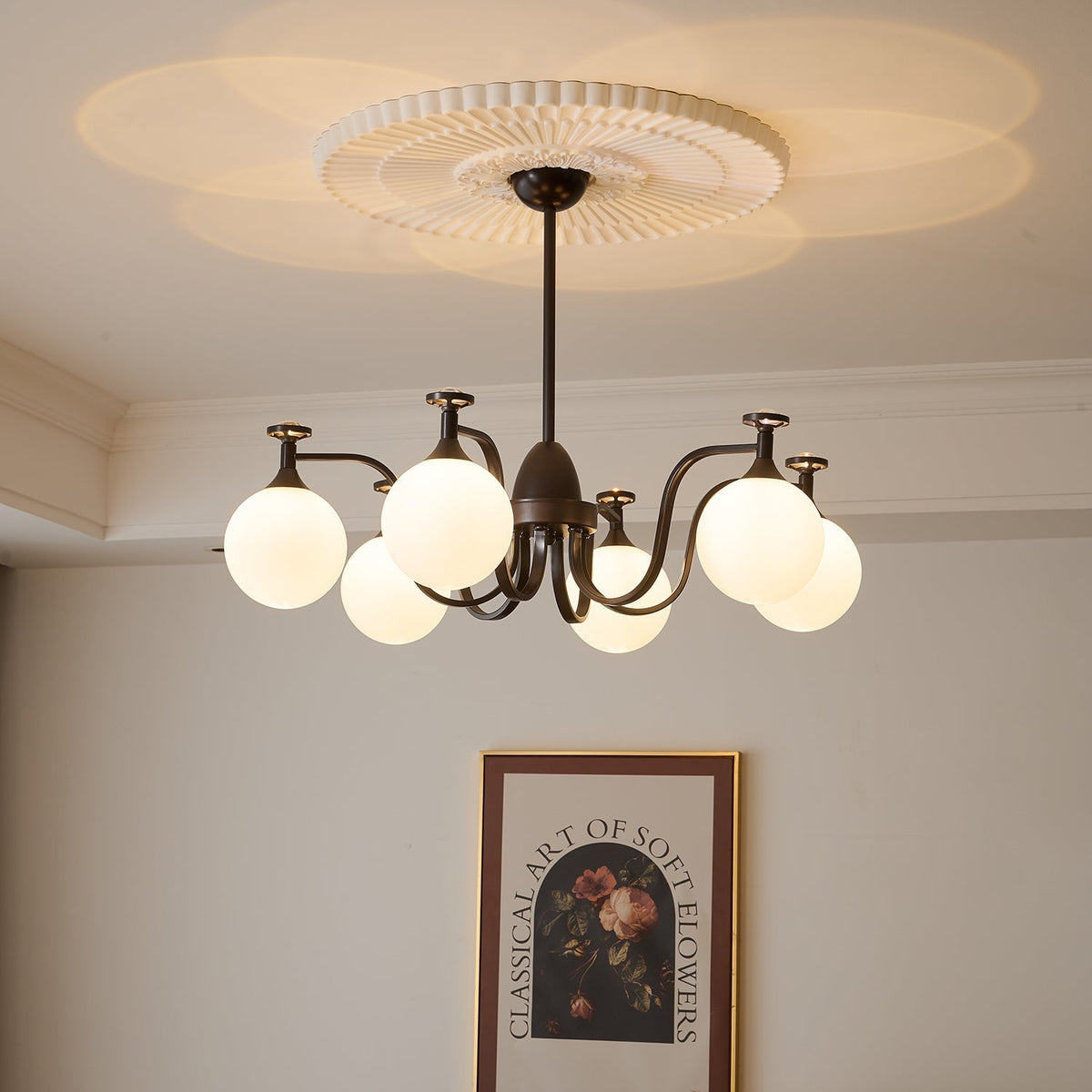 Perenia Glass Chandelier-Moonnatur