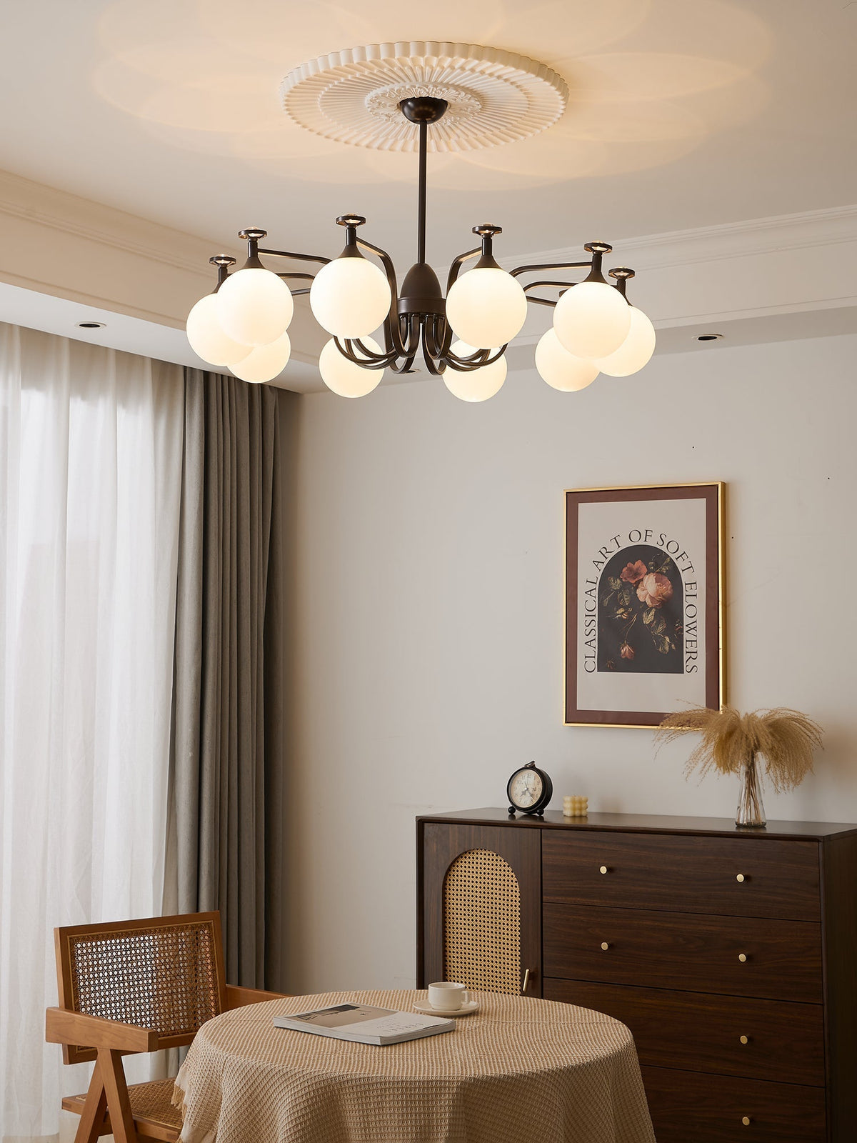 Perenia Glass Chandelier-Moonnatur