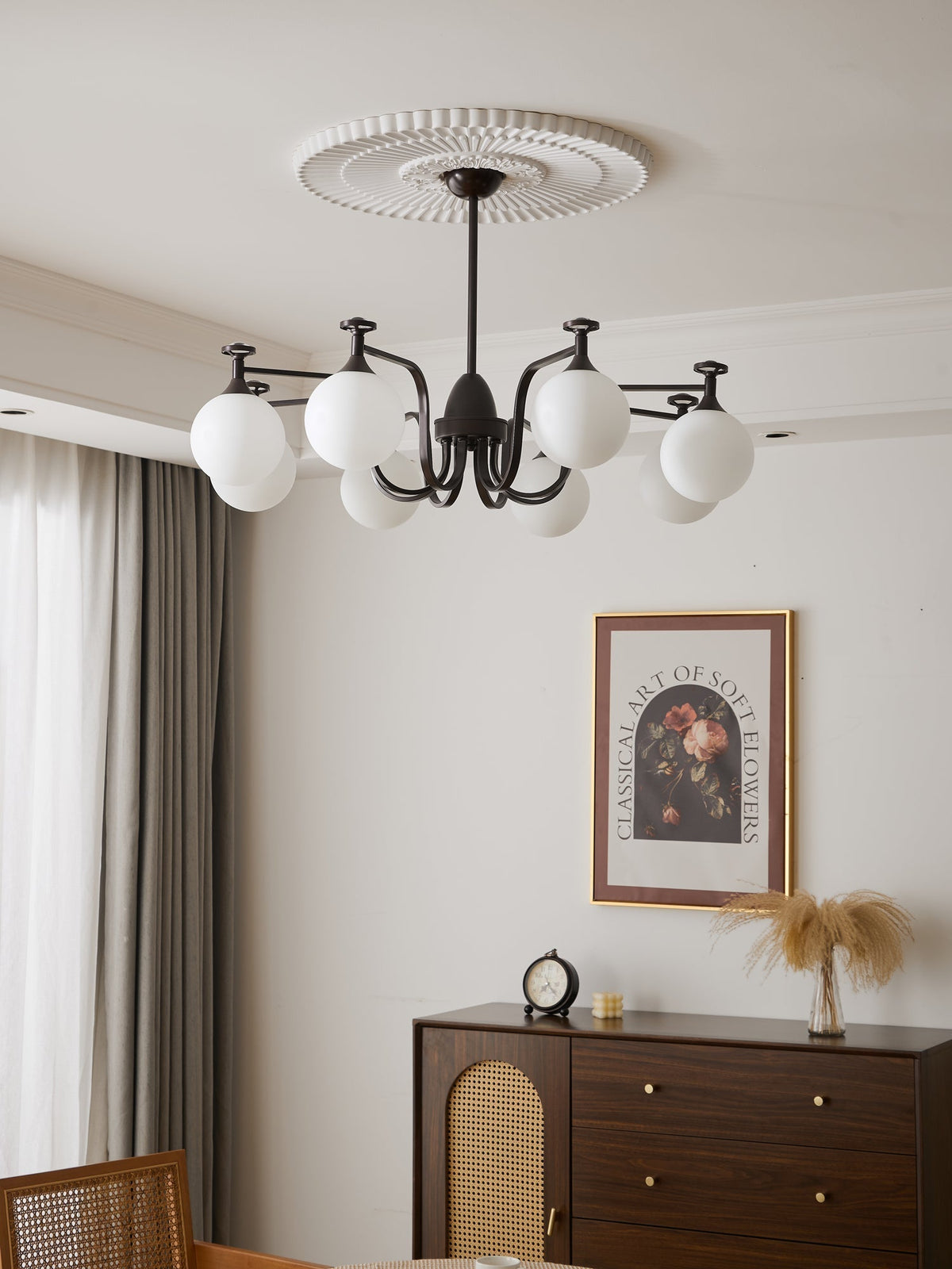Perenia Glass Chandelier-Moonnatur