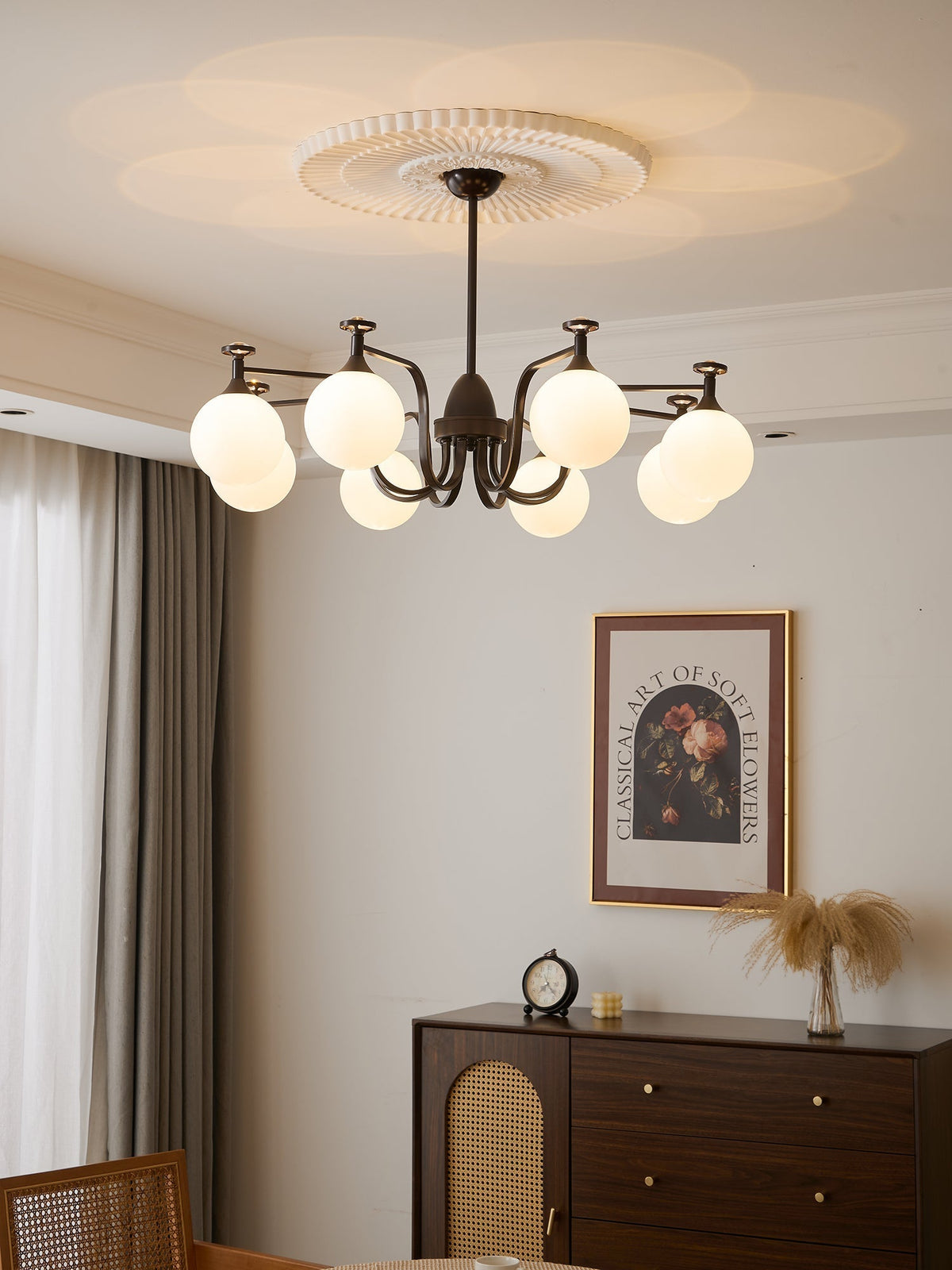 Perenia Glass Chandelier-Moonnatur