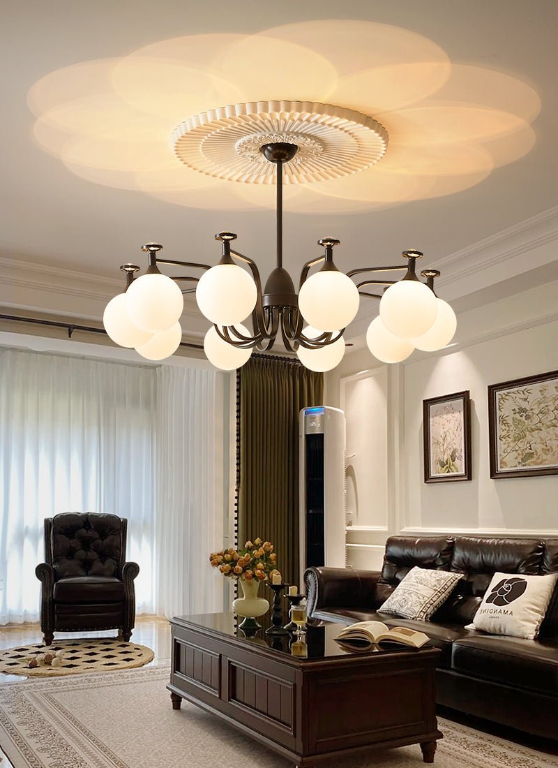 Perenia Glass Chandelier-Moonnatur