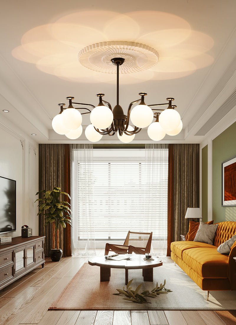 Perenia Glass Chandelier-Moonnatur