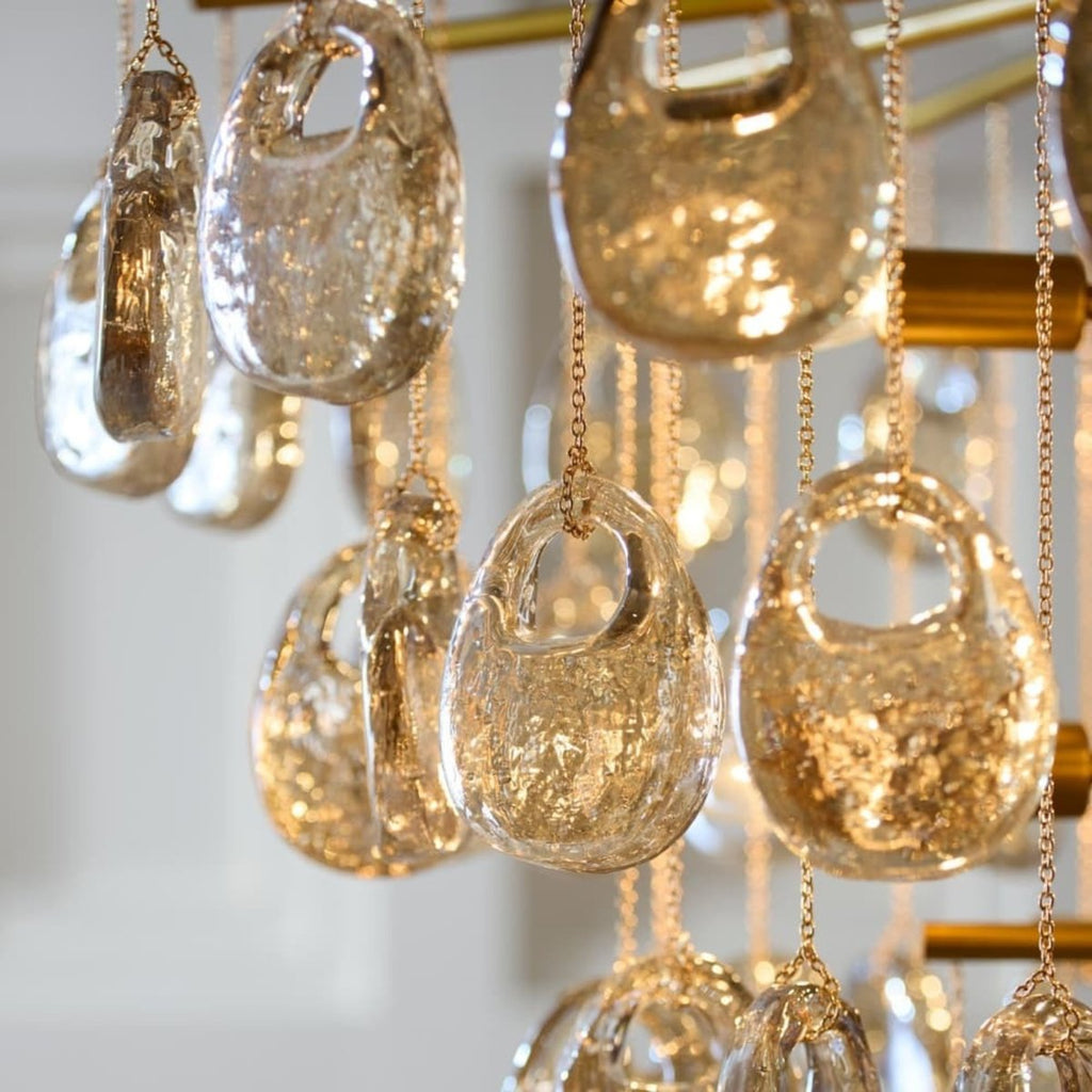 Erlenorie Glass Chandelier-Moonnatur
