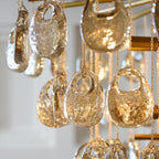 Erlenorie Glass Chandelier-Moonnatur