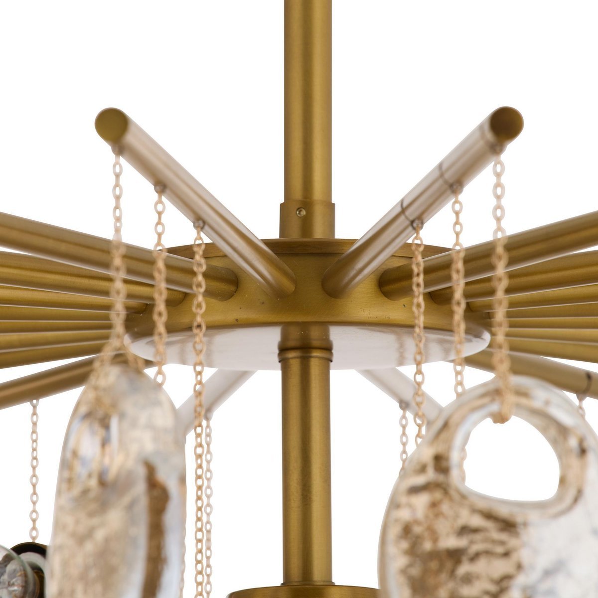 Erlenorie Glass Chandelier-Moonnatur