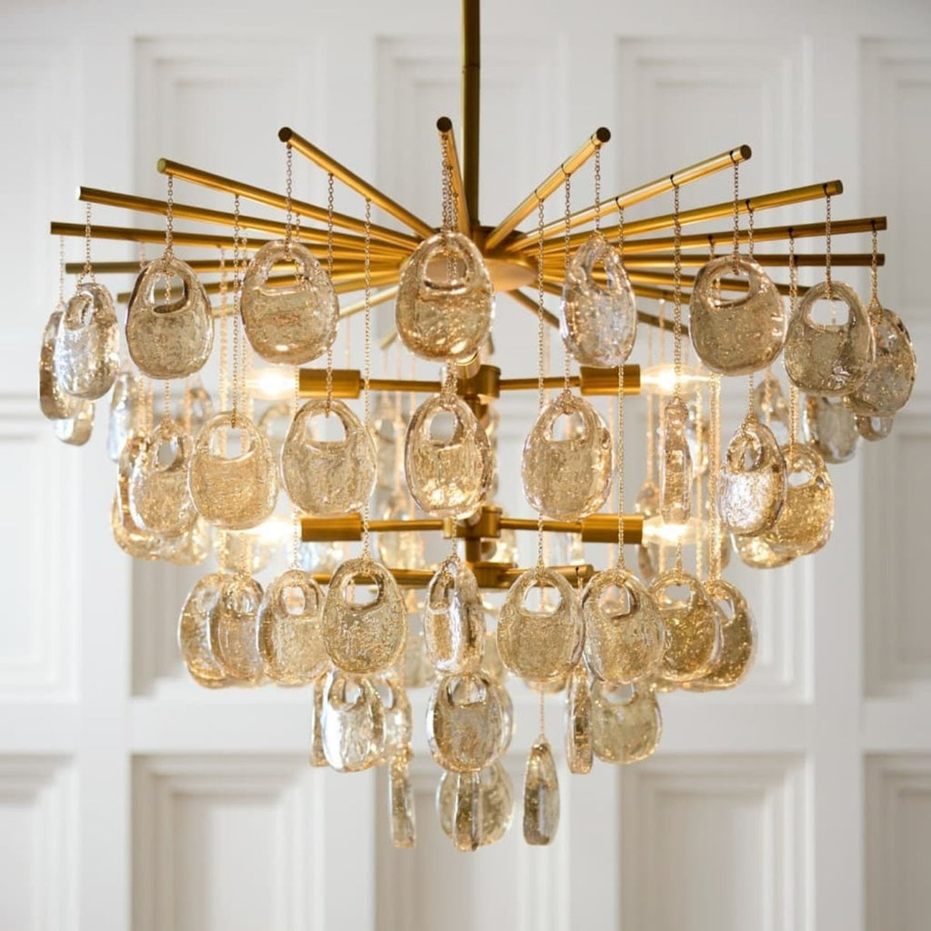 Erlenorie Glass Chandelier-Moonnatur