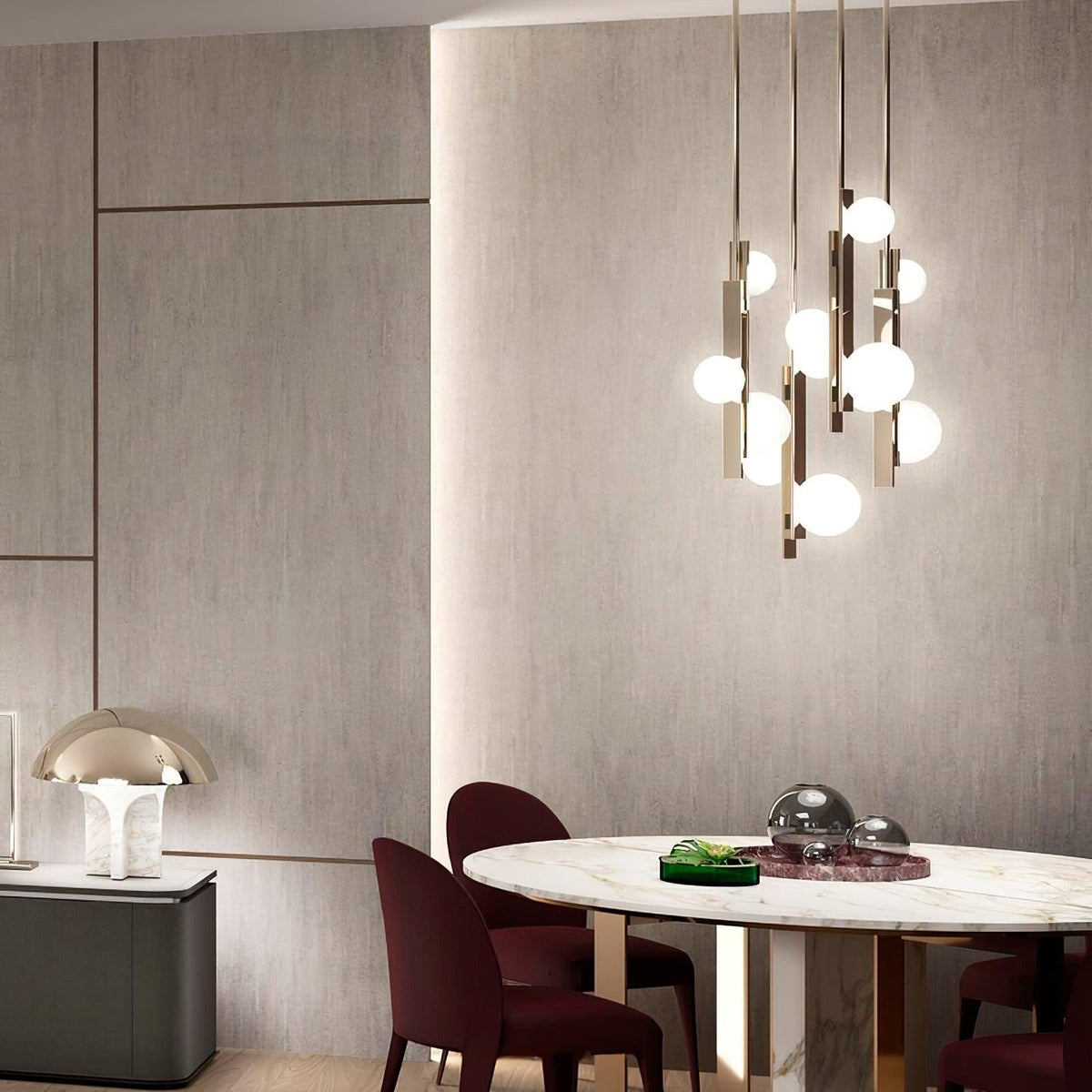 Aubermoss Glass Pendant Light-Moonnatur