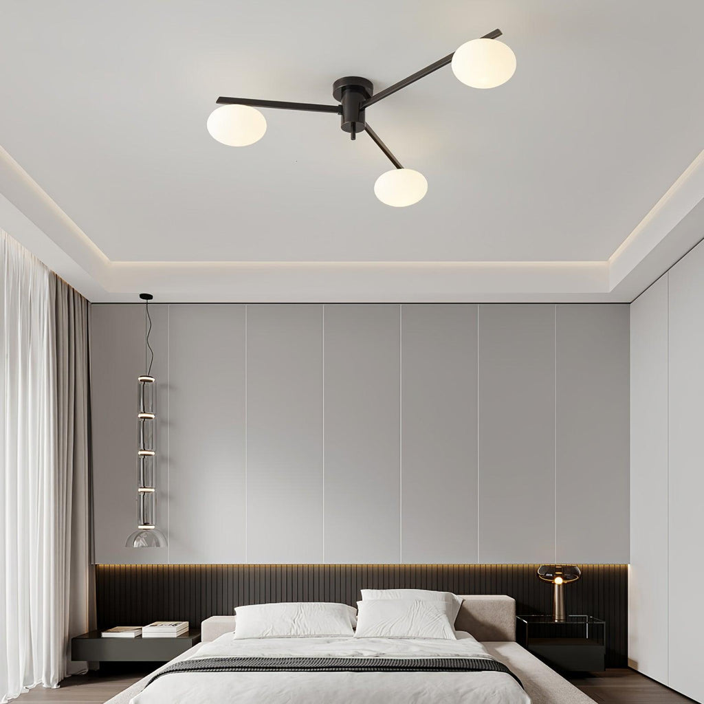Iverena Glass Ceiling Light-Moonnatur
