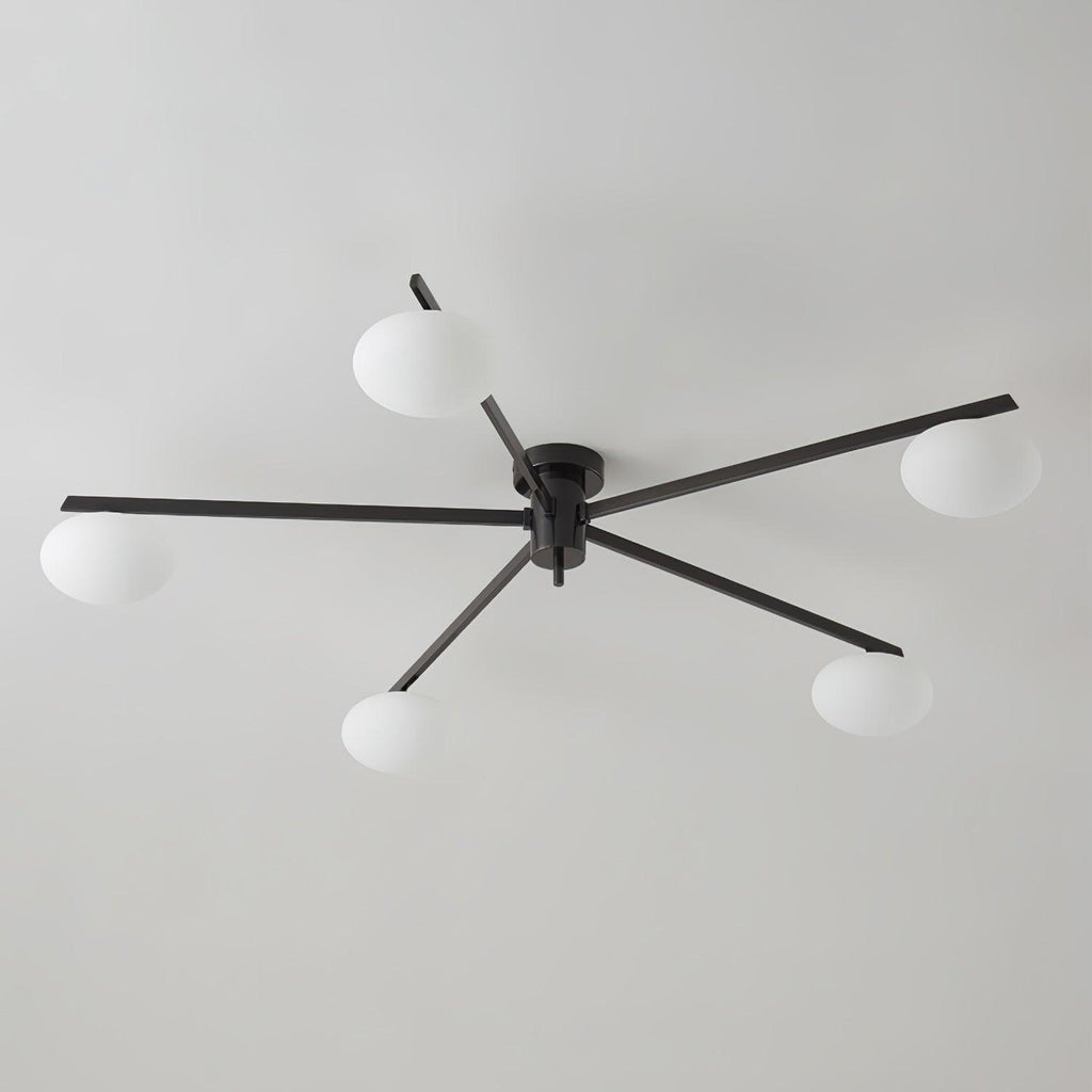 Iverena Glass Ceiling Light-Moonnatur