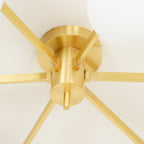 Iverena Glass Ceiling Light-Moonnatur
