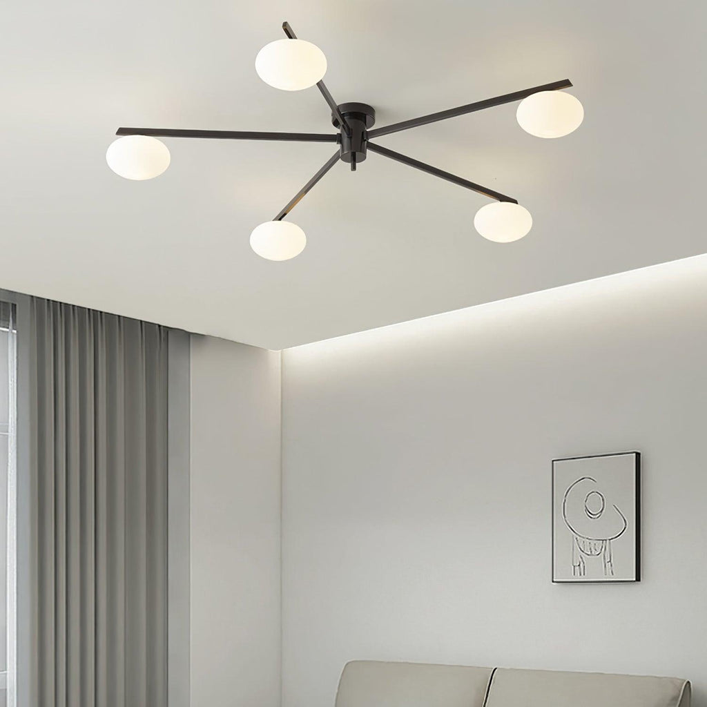 Pardenholm Glass Ceiling Light-Moonnatur